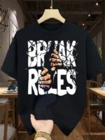 Break Rules Graphic T-Shirt – Custom Streetwear Pakistan