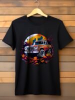 Desert Explorer Retro Truck T-Shirt – Custom Car Graphic Tee Pakistan