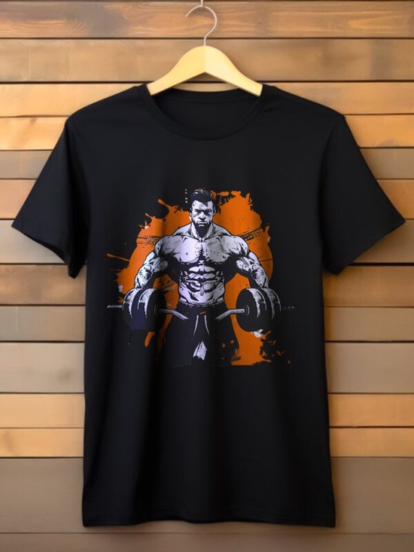 Iron Warrior Fitness T-Shirt – Custom Gym t shirts Pakistan