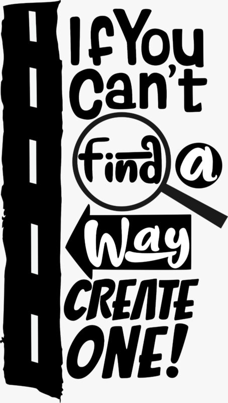 Create Your Way Motivational T-Shirt – Custom Typography Tee Pakistan