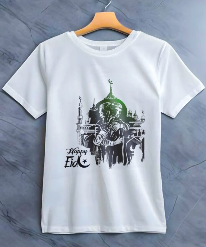 t shirt printing Pakistan - Happy Eid Graphic Tee