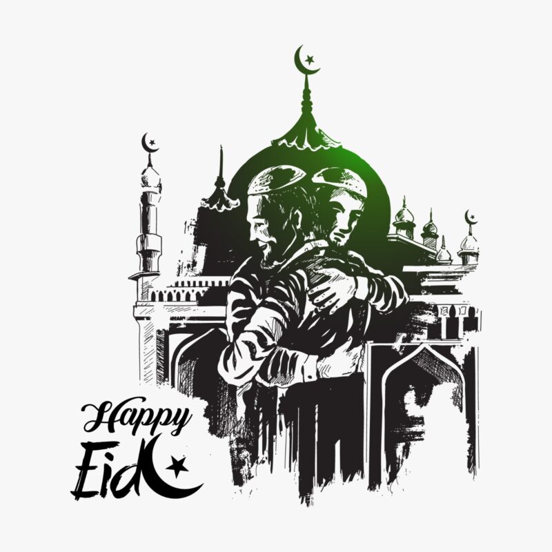 t shirt printing Pakistan - Happy Eid Graphic Tee