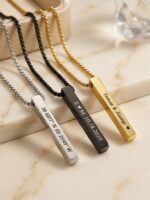 Customized 4D Bar Necklace - Image 2