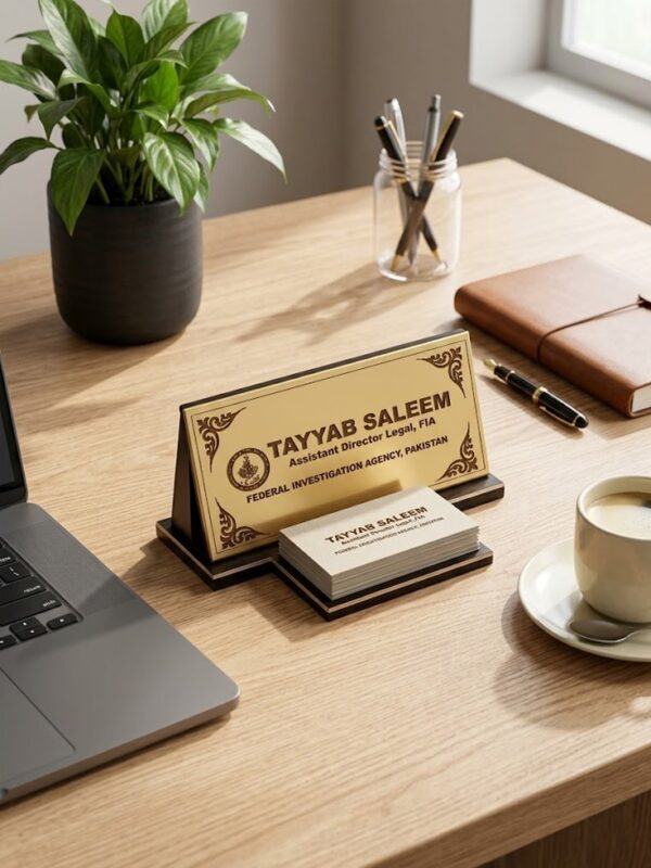 Custom Engraved Table Ply Stand